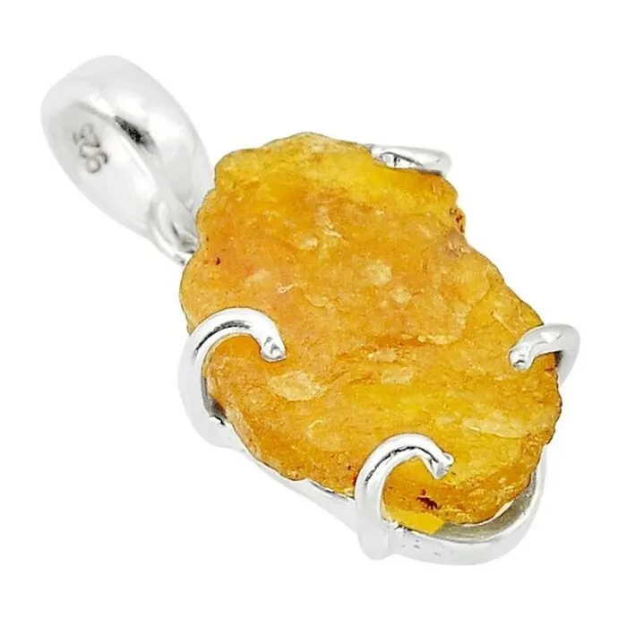 Hanger zilver oranje toermalijn