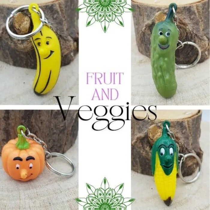 Sleutelhanger fruit en groente
