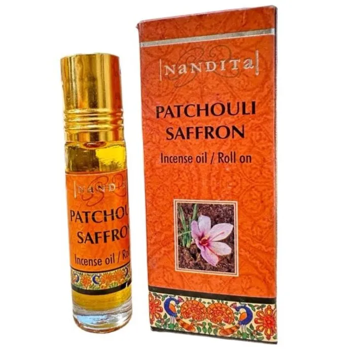 Nandita geurolie Patchouli Saffron 8 ml
