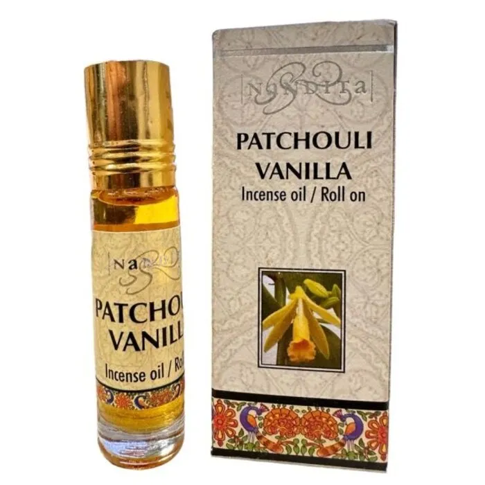 Nandita geurolie Patchouli vanille 8 ml