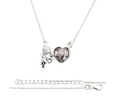 Halsketting Sterling Zilver Engel met Hartje