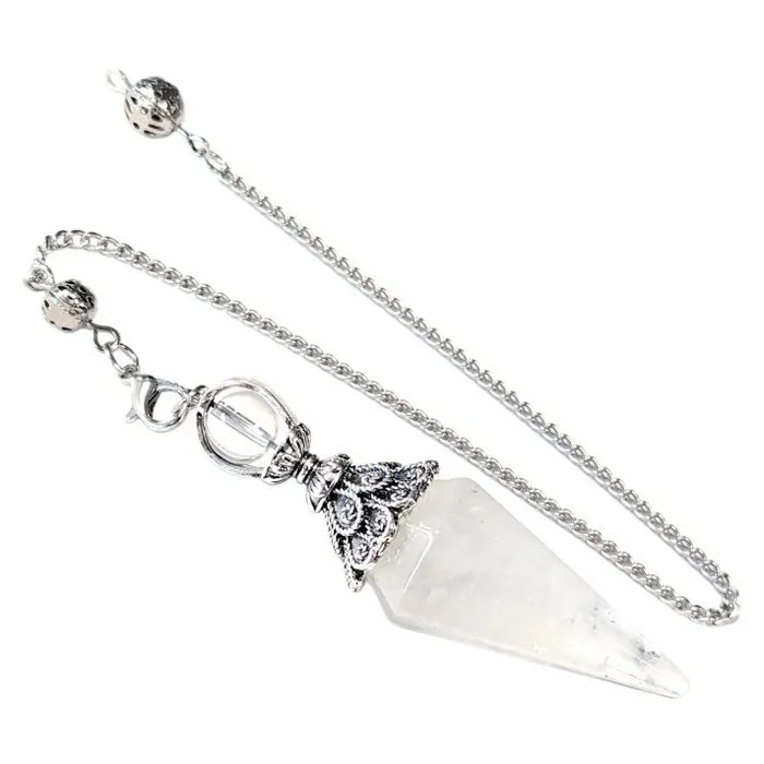 Pendel Bergkristal gefacetteerd