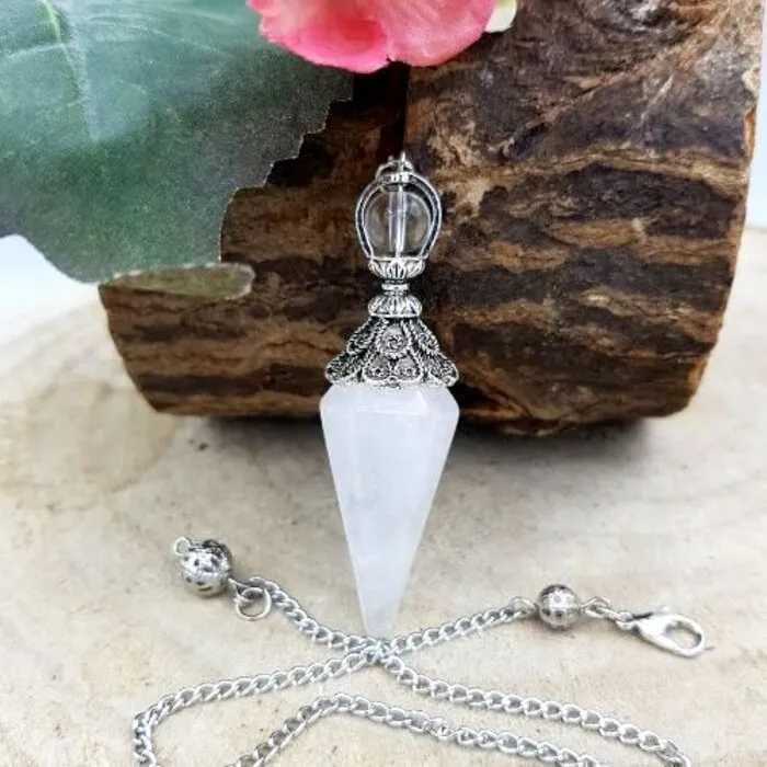 Pendel Bergkristal gefacetteerd