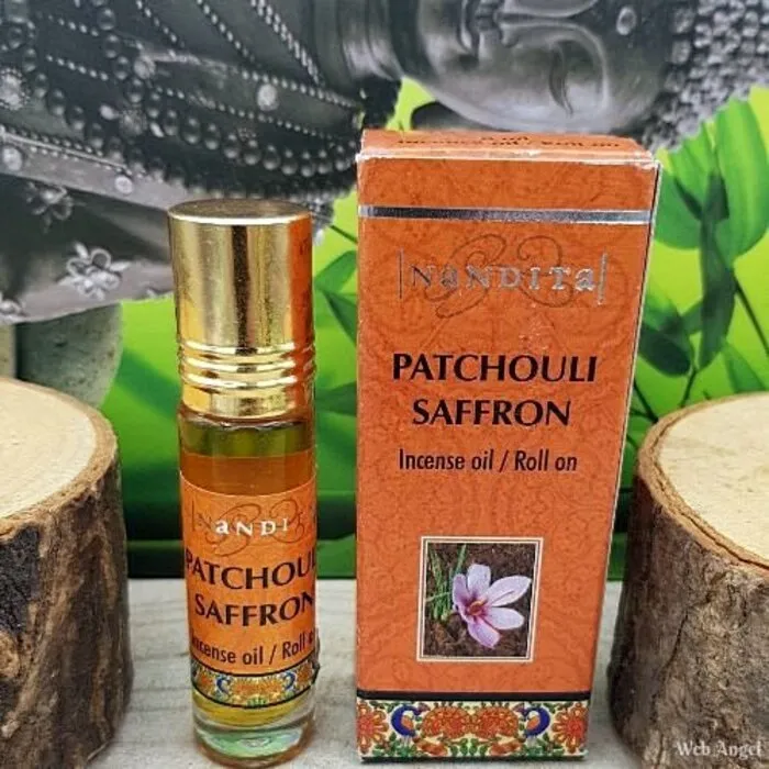 Nandita geurolie Patchouli Saffron 8 ml