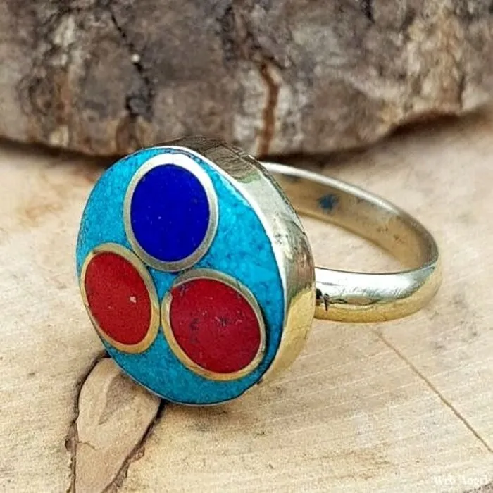 Tibetaanse Ring - Maat 8 Rond