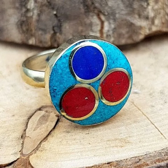 Tibetaanse Ring - Maat 8 Rond