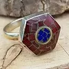 Tibetaanse Ring - Maat 9,5 - Zeshoek