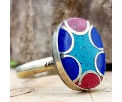 Tibetaanse Ring Ovaal - Maat ca. 11