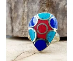 Tibetaanse Ring - Maat ca. 5  Drup