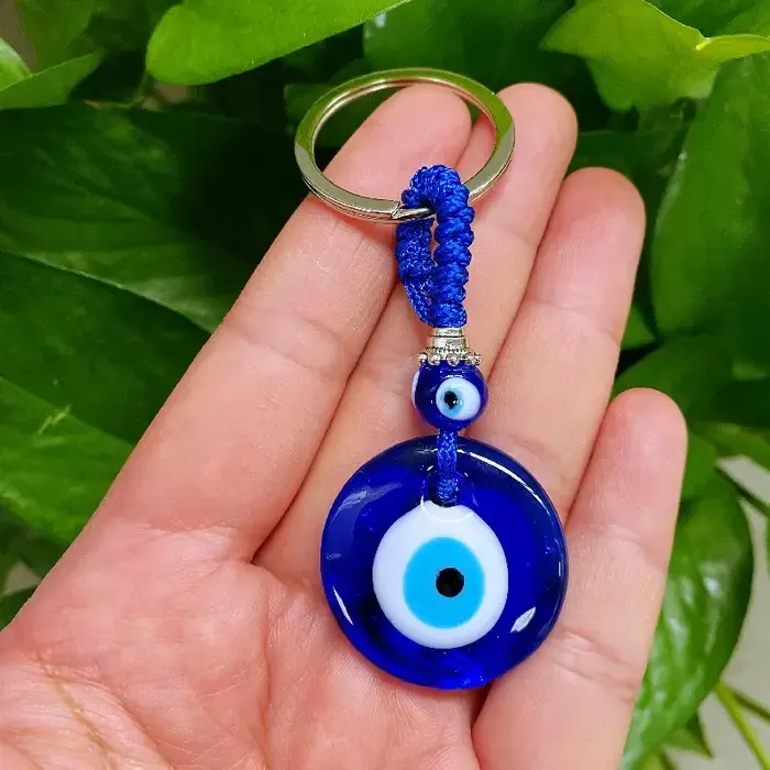 Sleutelhanger boze oog met kaartje