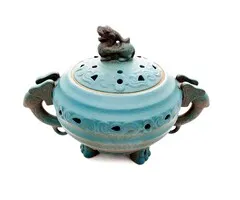 Luxe Resin Brander koperkleur groen