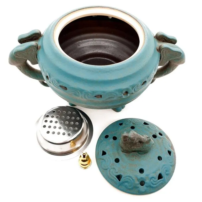 Luxe Resin Brander koperkleur groen