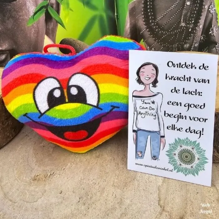 Regenboog Hart Pluche - Ontdek de Kracht van de Lach