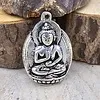 mediterende boeddha hanger metaal