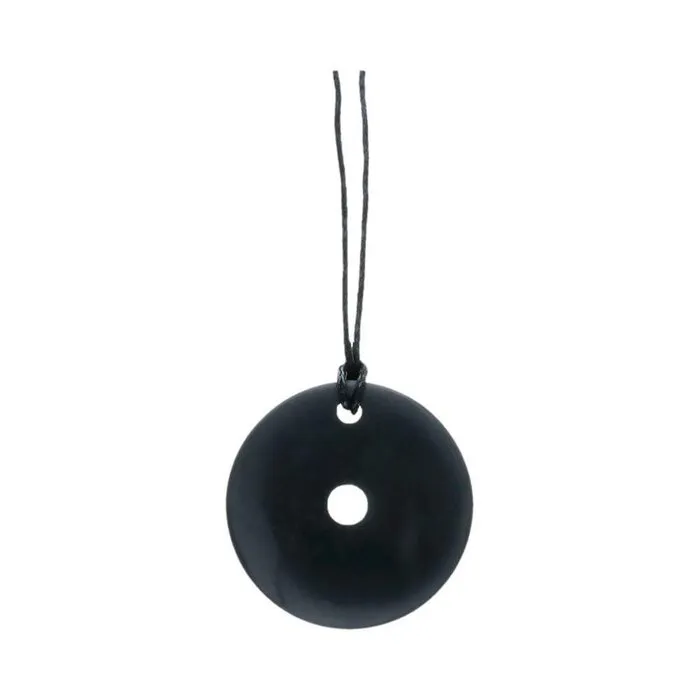 Donut Shungite 4 cm met veterkoord