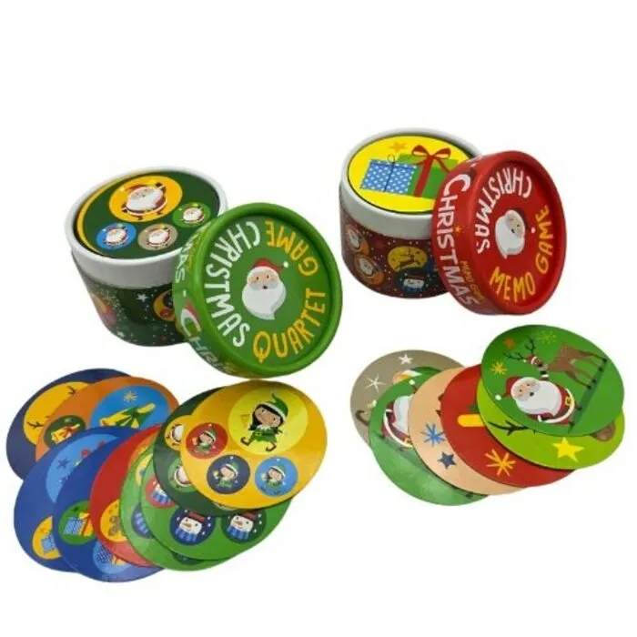 Kerst kwartet en memory - 2 spellen