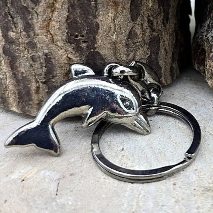 Sleutelhanger Dolfijn Metaal