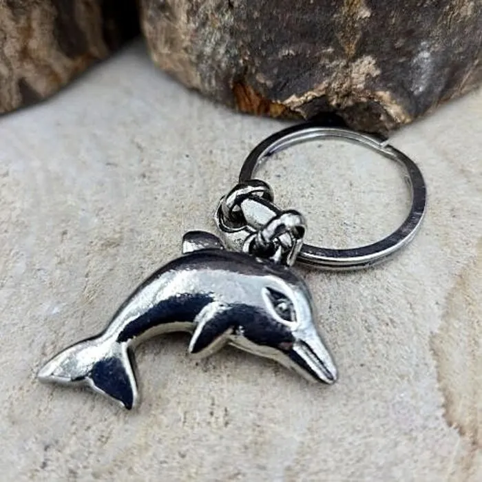 Sleutelhanger Dolfijn Metaal