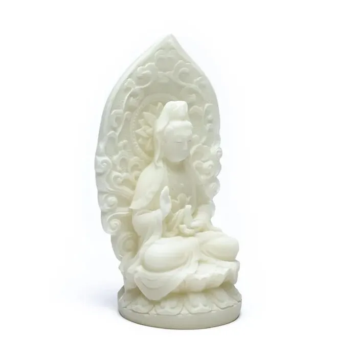 Quan Yin beeldje wit