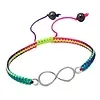 Armband regenboog koord Lemniscaat