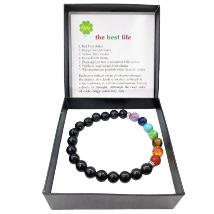 Chakra armband onyx
