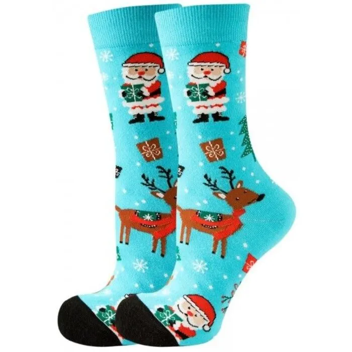 Sokken kerstman met rendier
