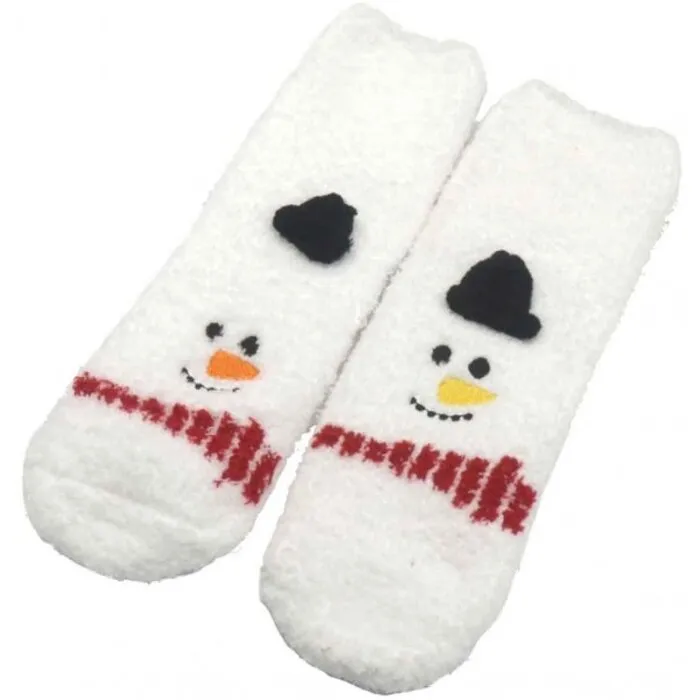 Fluffy Sokken sneeuwman