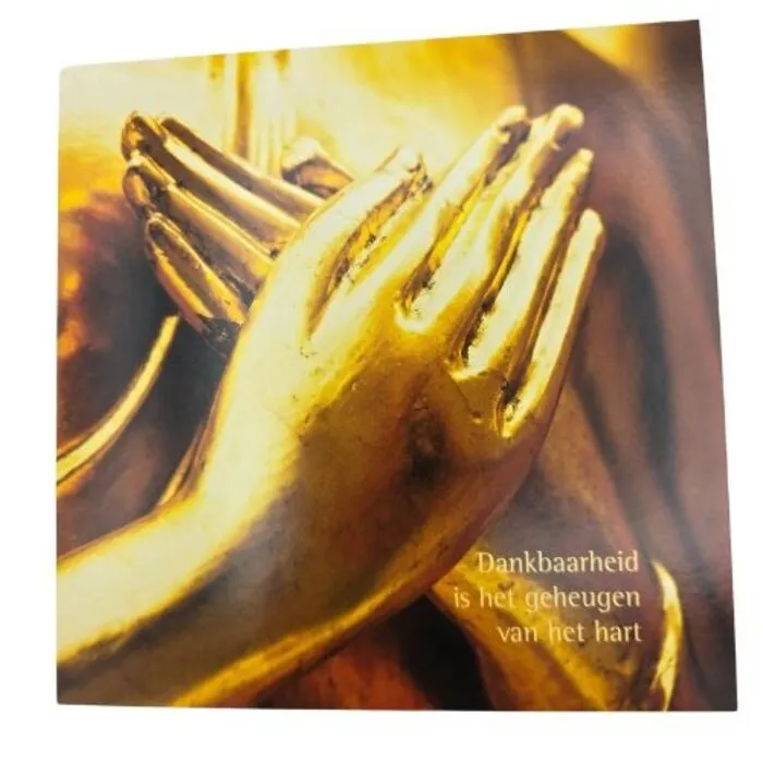 Wenskaart - Dankbaarheid is het geheugen van het hart