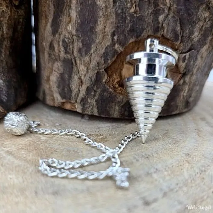 Pendel metaal twister zilverkleurig