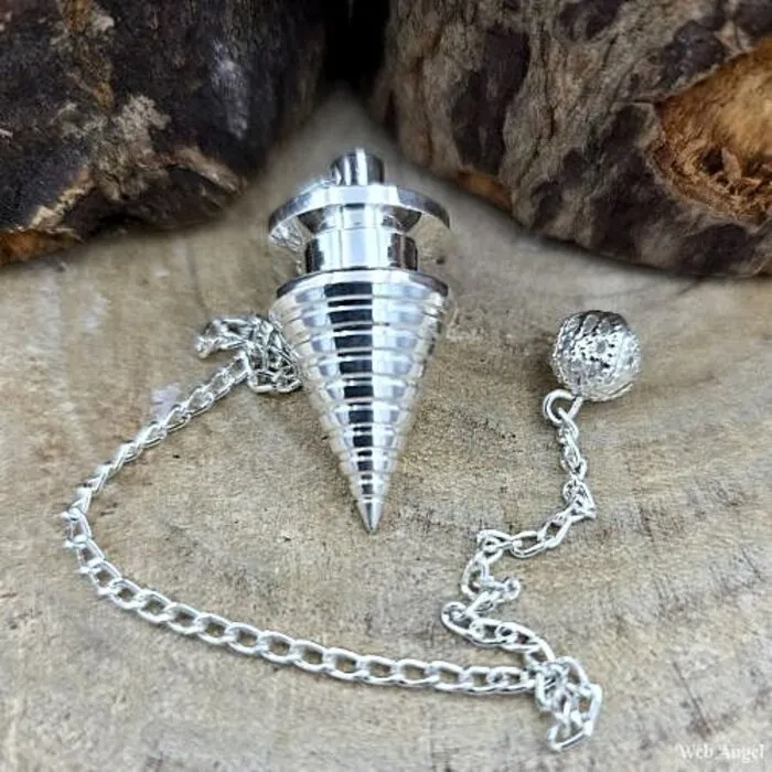 Pendel metaal twister zilverkleurig