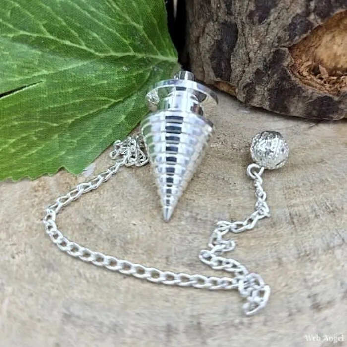 Pendel metaal twister zilverkleurig