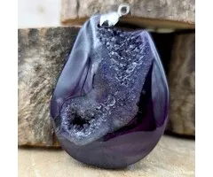 Hanger Agaat met kristallen