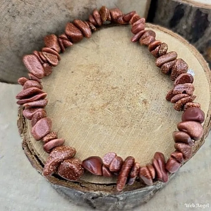 Splitarmband goudsteen