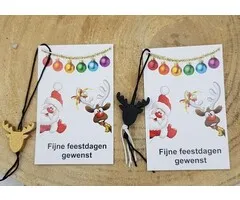 Rendier op kaartje