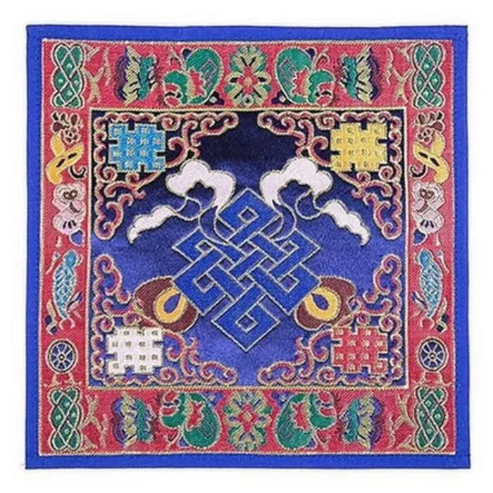 Klankschaal/altaarkleed oneindige knoop brokaat