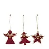 Kersthangers groot 12 cm - 3 stuks