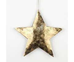 Hanger ster messing goudkleurig