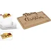 Serveerplank hout Merry Christmas