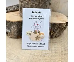Bedankt Engeltje met Kaartje