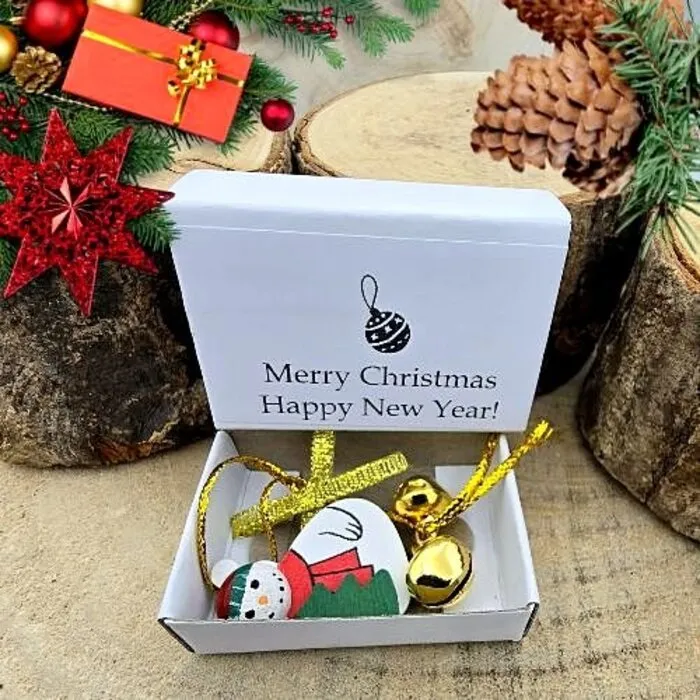 Wensdoosje "Merry Christmas Happy New Year"