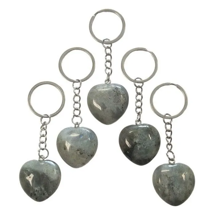 Sleutelhanger Labradoriet hart