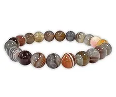 Agaat Botswana armband 8 mm
