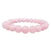 Armband rozenkwarts 8 mm