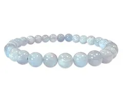 Aquamarijn armband 6 mm