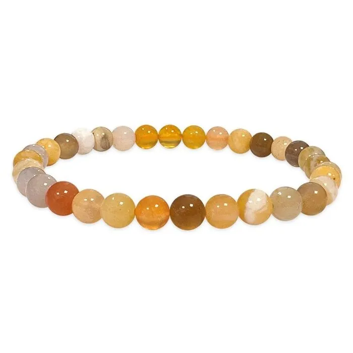 Armband agaat mix 6 mm