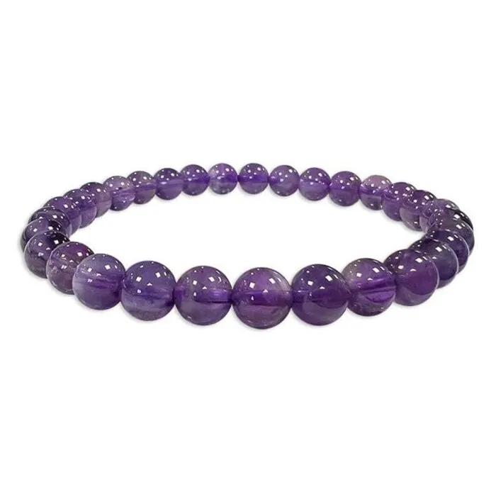 Armband amethyst 6 mm