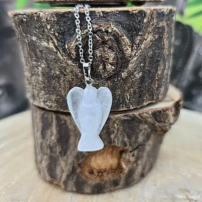 Engel bergkristal met ketting