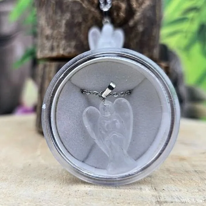 Engel bergkristal met ketting