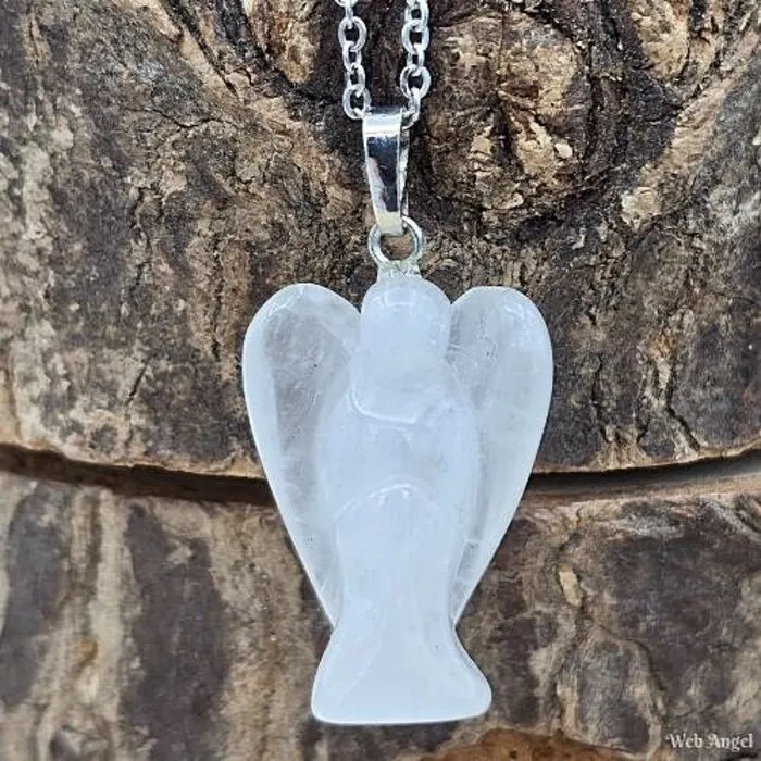 Engel bergkristal met ketting