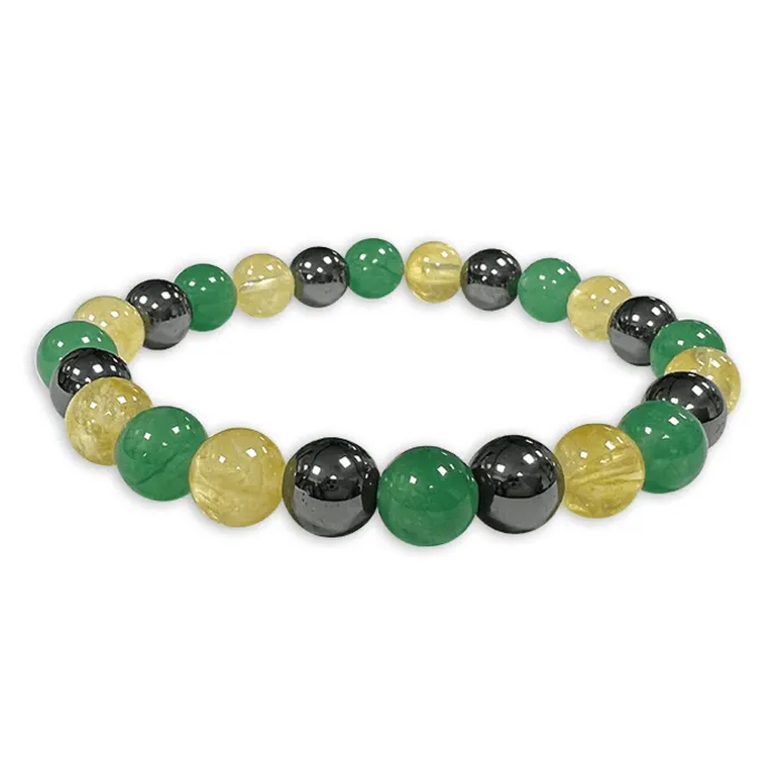 Armband Citien-Aventurijn en Hematiet